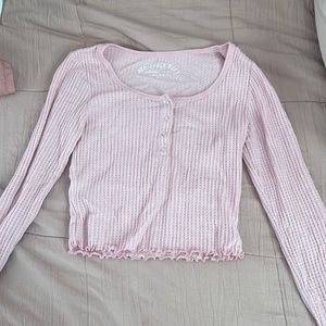 Aeropostale Pink long sleeve tee, size XS